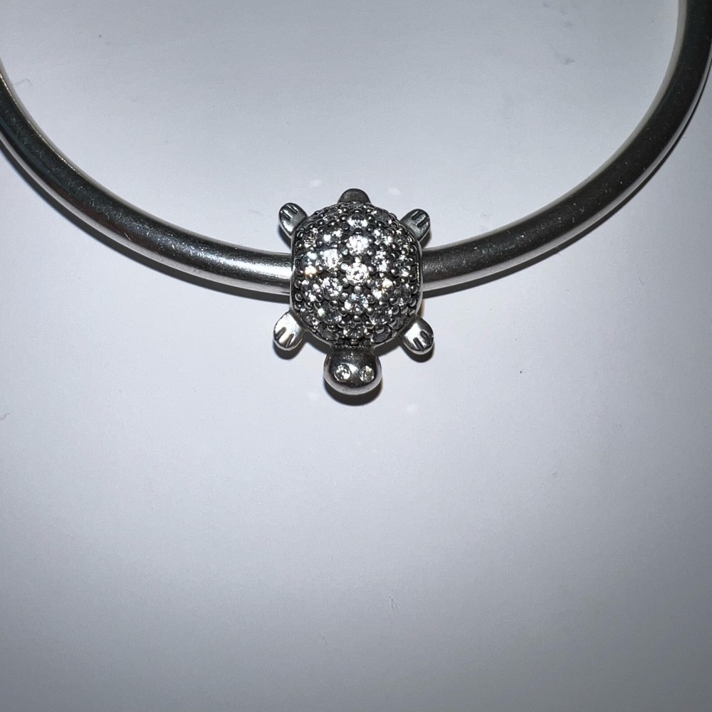 Retired Pandora Sterling Silver Sea Turtle Animal Charm